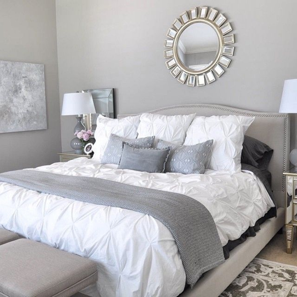 Grey bedroom ideas decorating | Hawk Haven