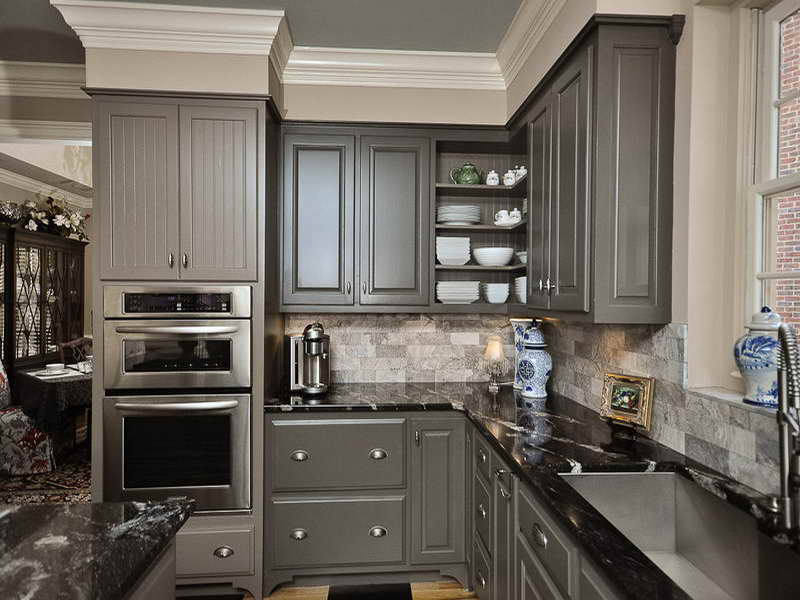 grey kitchen cabinets ideas photo - 1