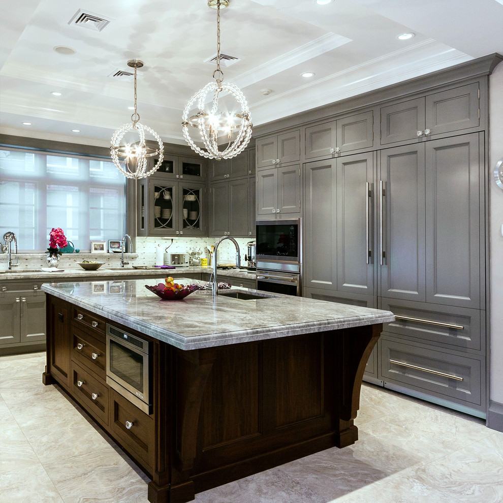 grey kitchen cabinets ideas photo - 8