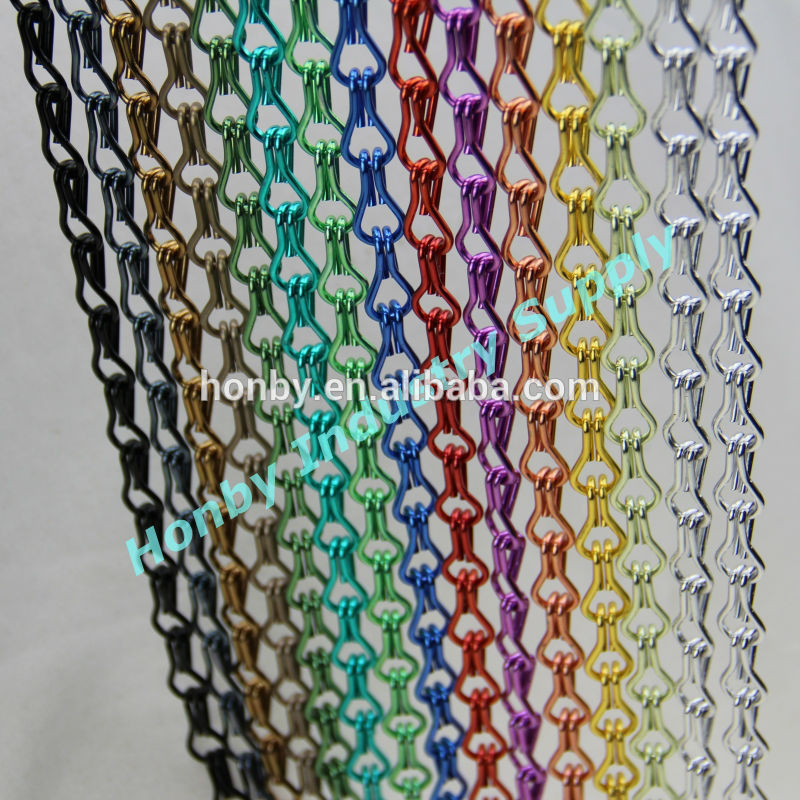 hanging chain room divider photo - 5