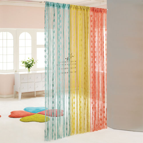hanging room divider curtains photo - 7