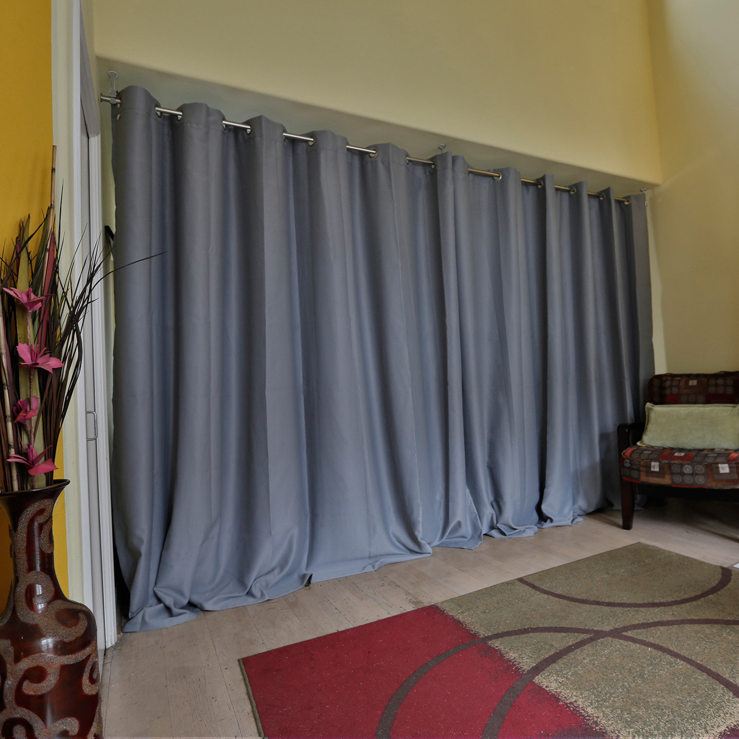 hanging room divider curtains photo - 9