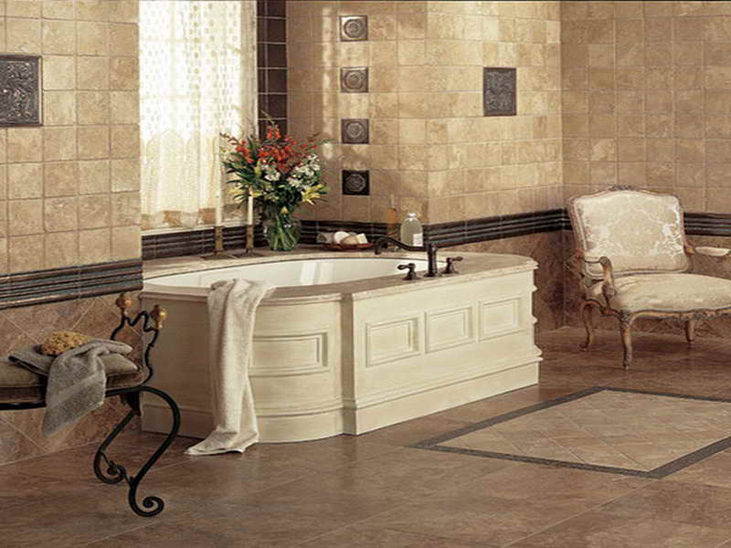 italian bathroom tile design photo - 2