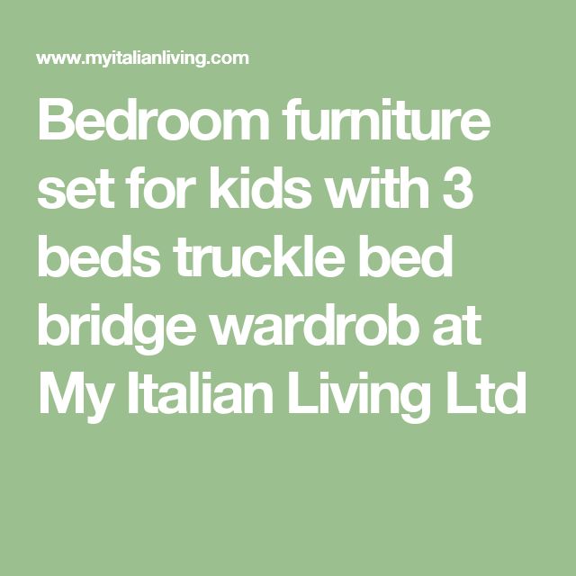 italian bedroom furniture for kids photo - 6