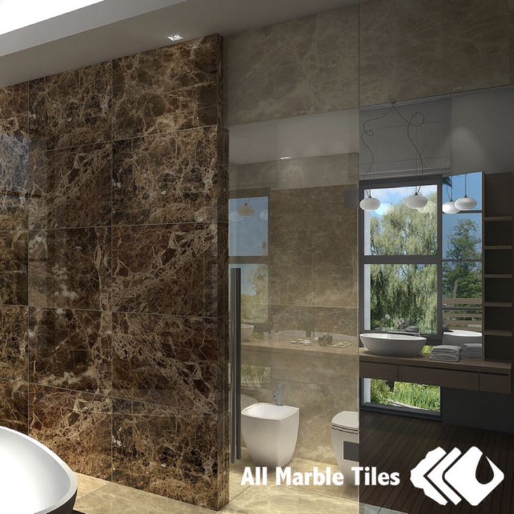 italian marble tile bathroom photo - 5