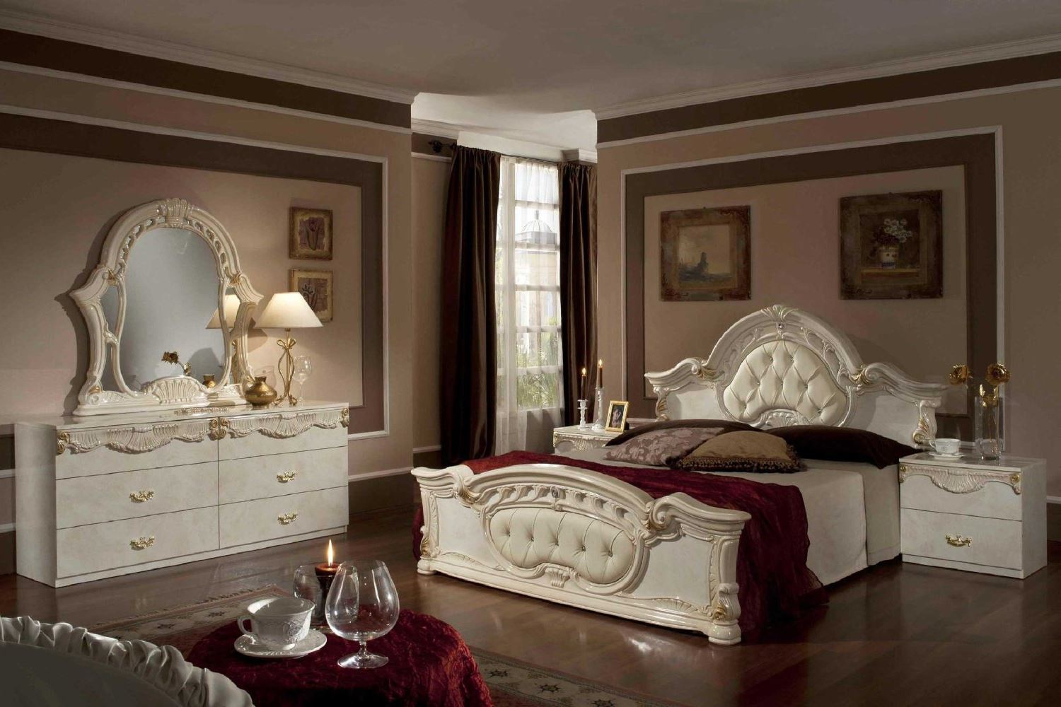 italian mirrored bedroom furniture photo - 4