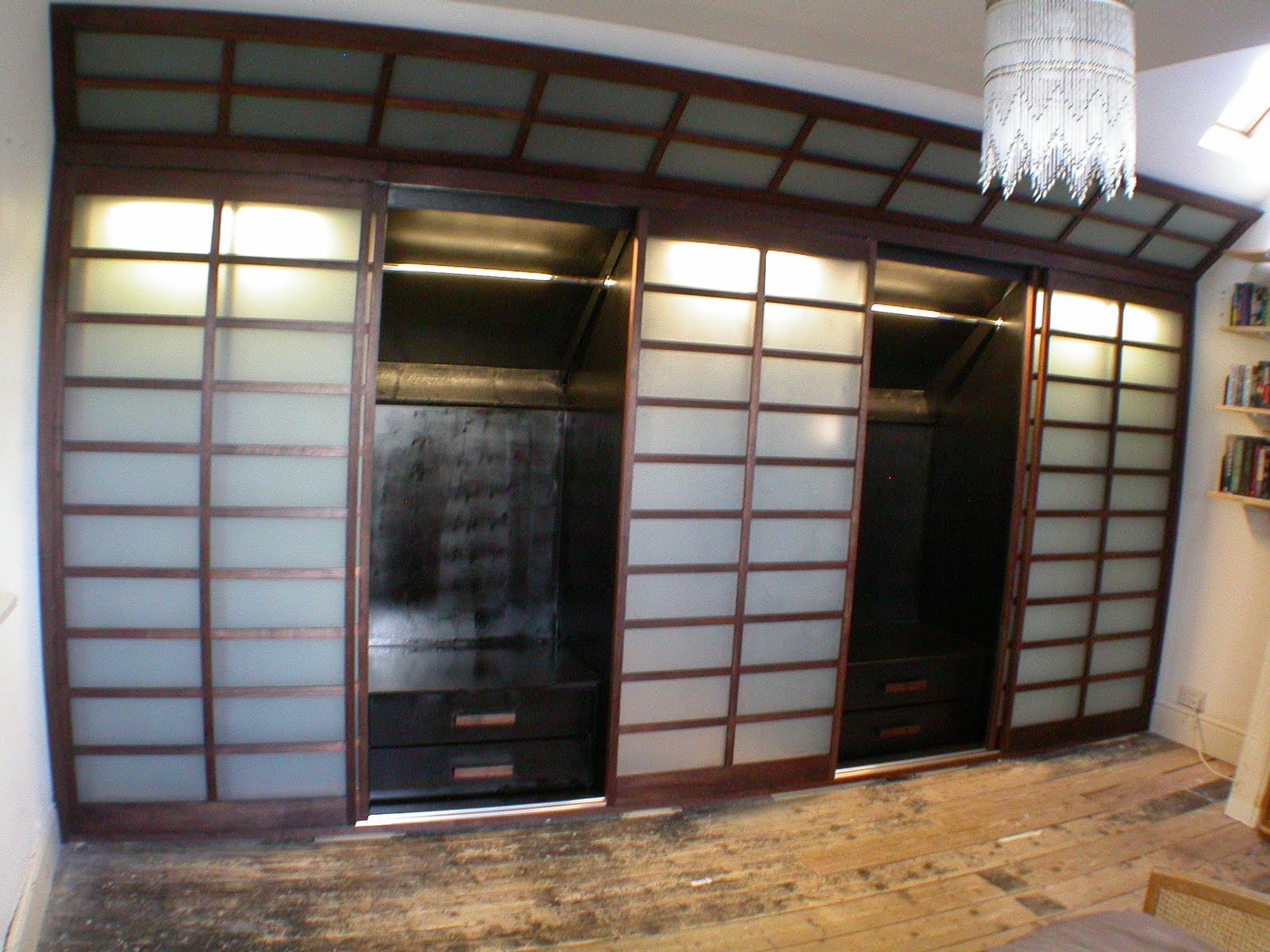 japanese shoji screens for sliding glass doors photo - 5