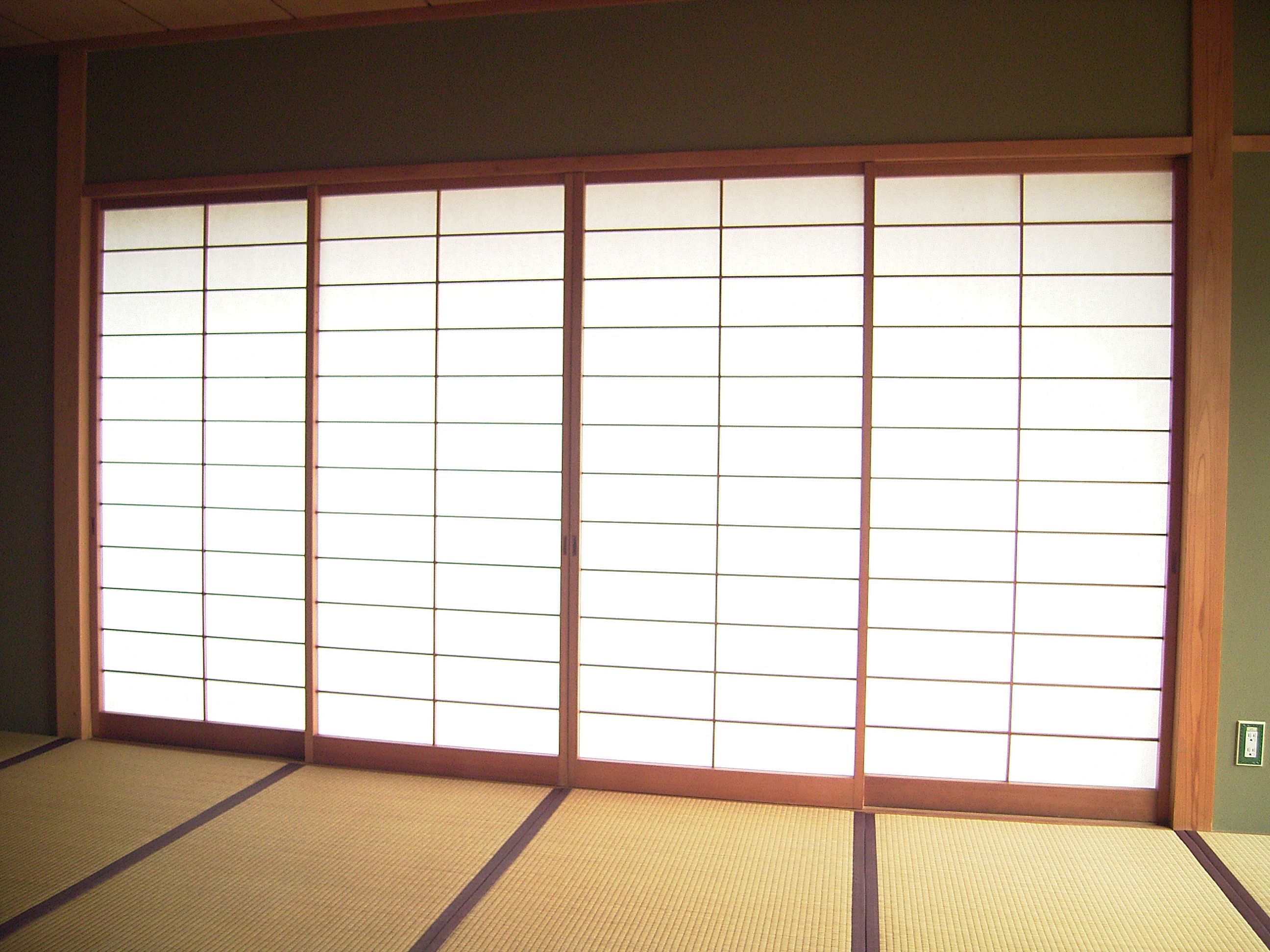 japanese style sliding glass doors photo - 2