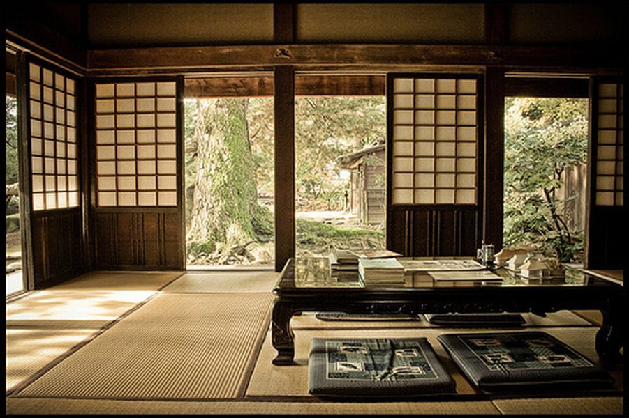 japanese tea house interior photo - 5