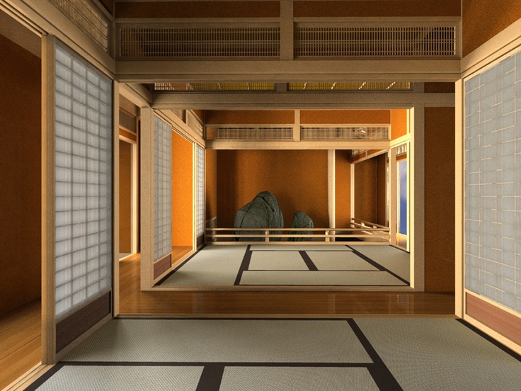 japanese tea house interior photo - 6