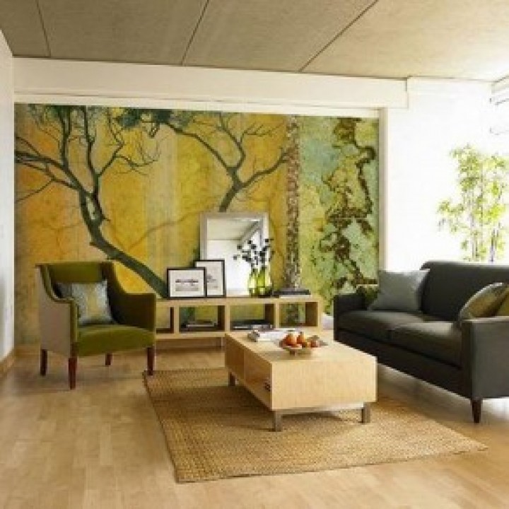 jungle living room designs photo - 5