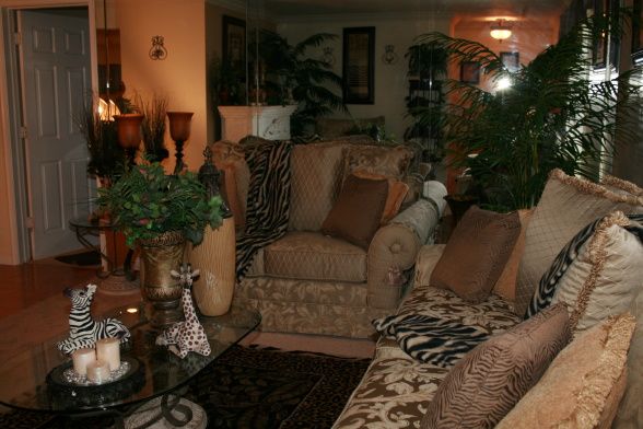 jungle living room designs photo - 8