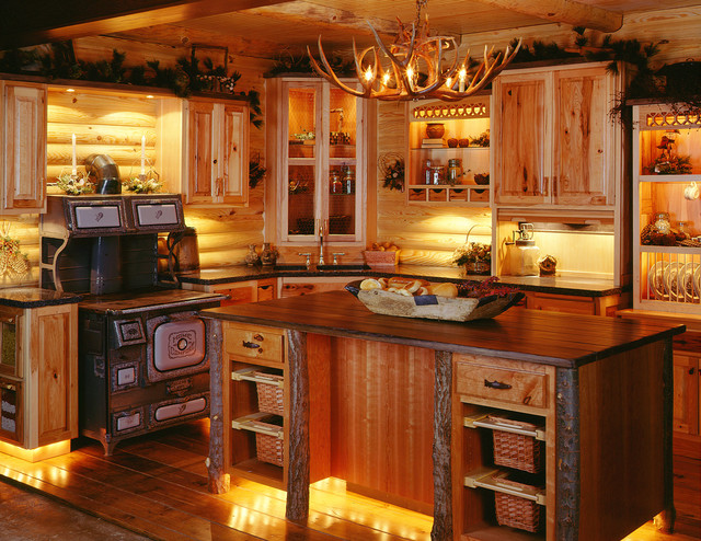 kitchen cabinet ideas for a cabin photo - 8