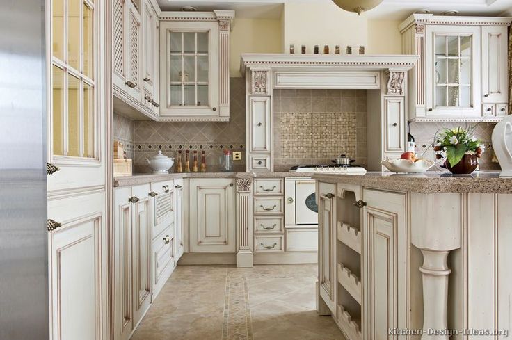 kitchen design ideas antique white cabinets photo - 5