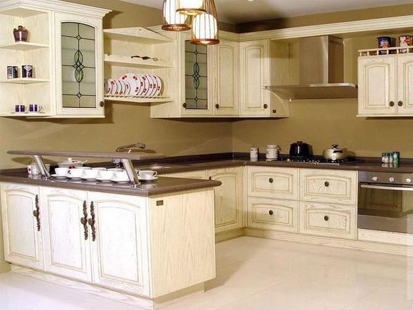 kitchen design ideas antique white cabinets photo - 8