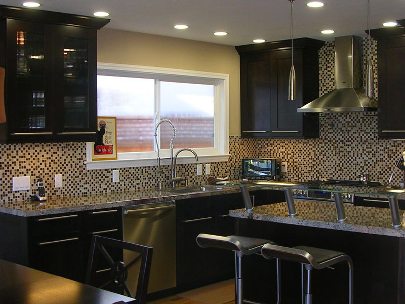 kitchen design ideas espresso cabinets photo - 6