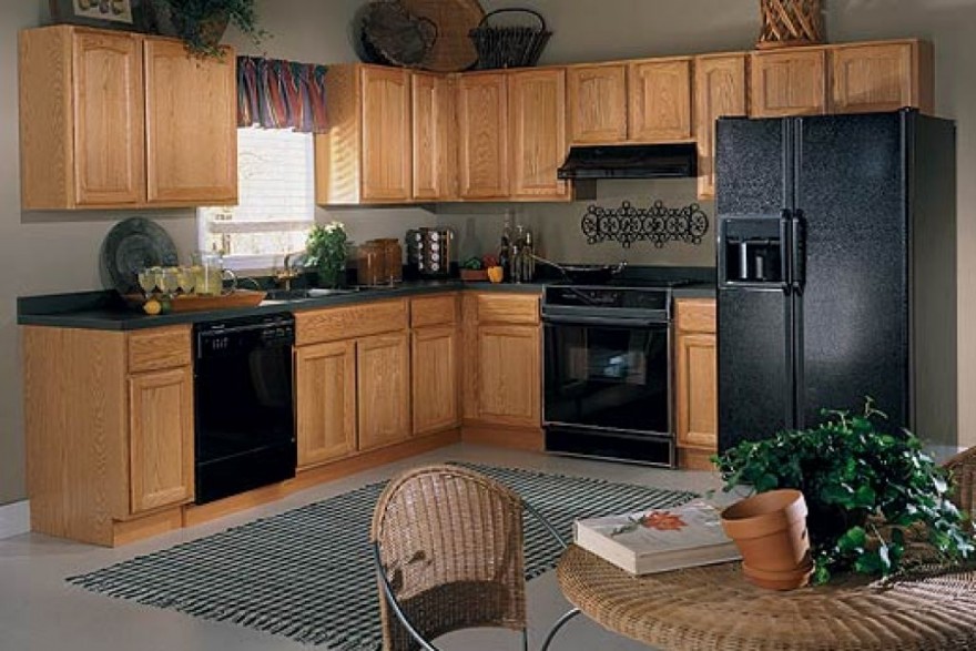 kitchen design ideas for oak cabinets photo - 8