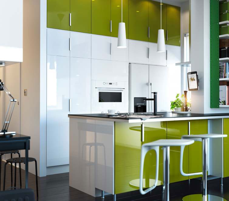 kitchen design ideas green cabinets photo - 10