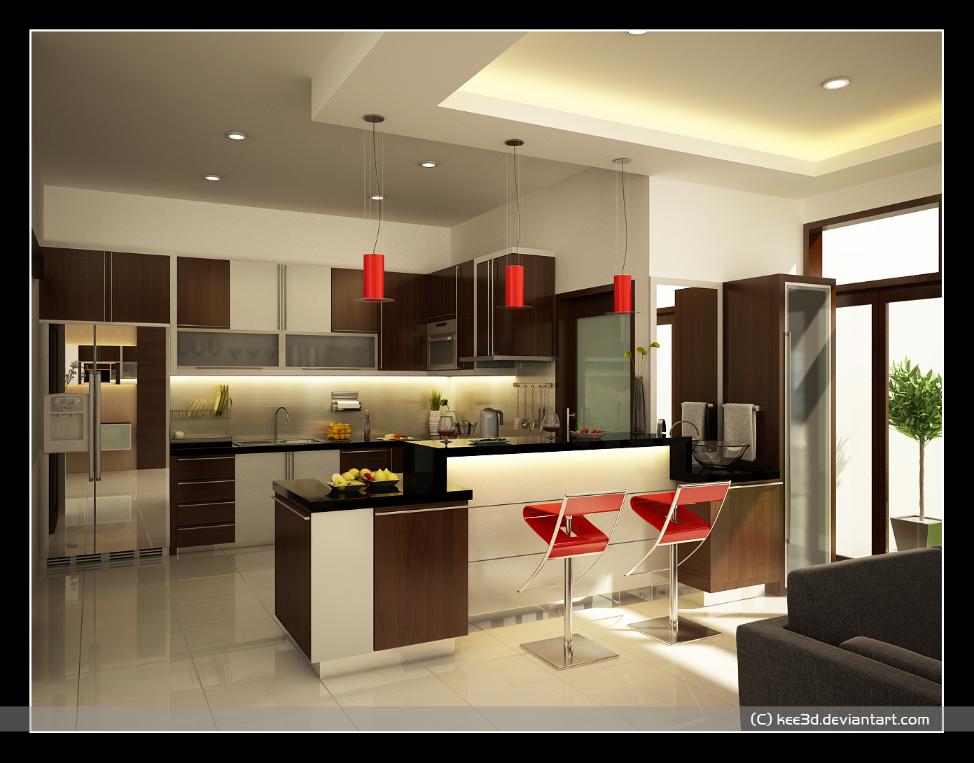 kitchen design ideas layout photo - 4