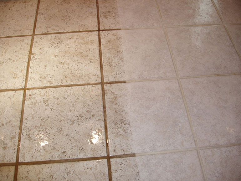 kitchen floor tile and grout cleaner photo - 1