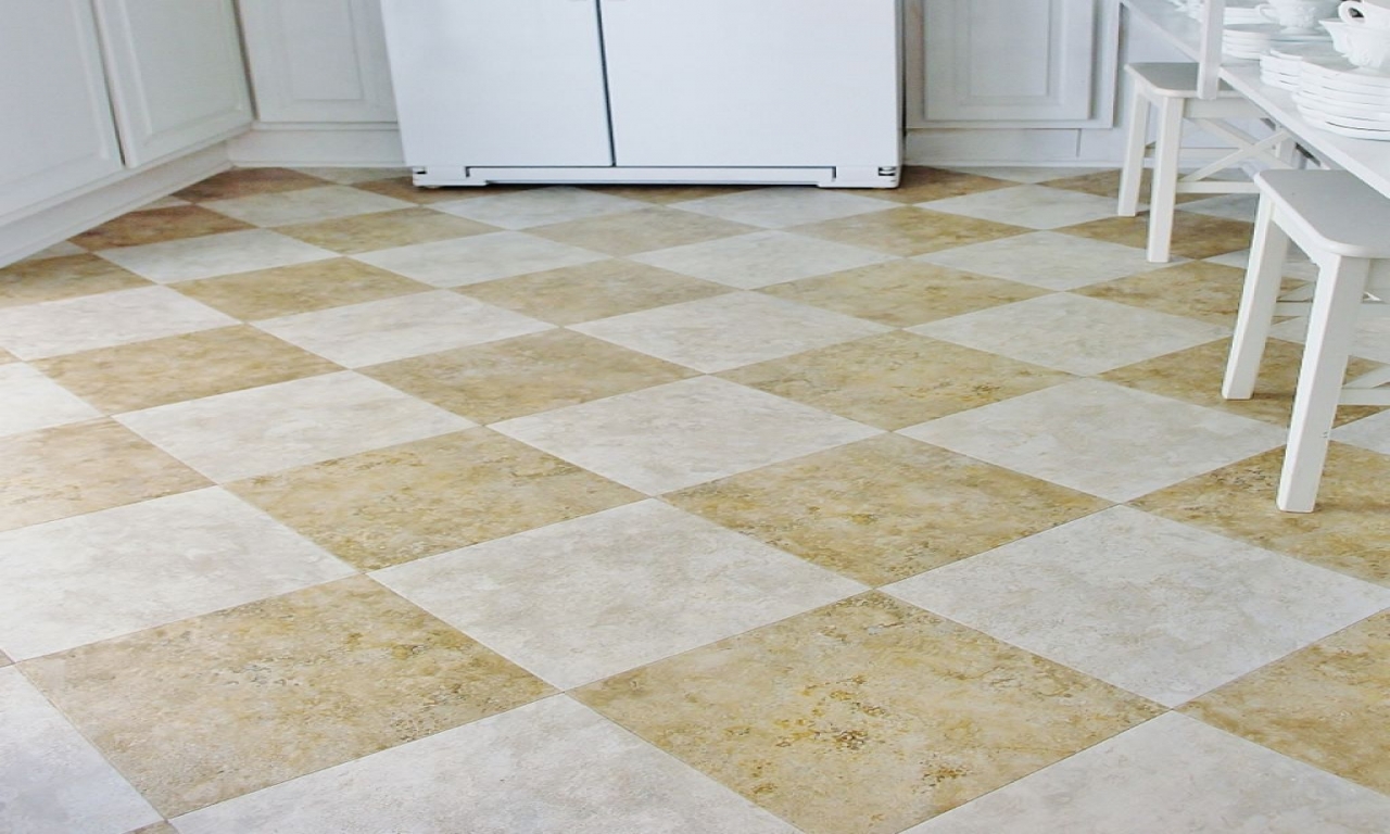 kitchen floor tile peel and stick photo - 10