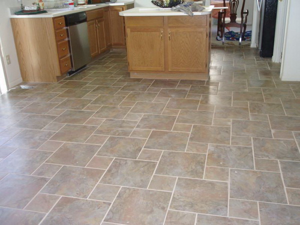 kitchen floor tile peel and stick photo - 7