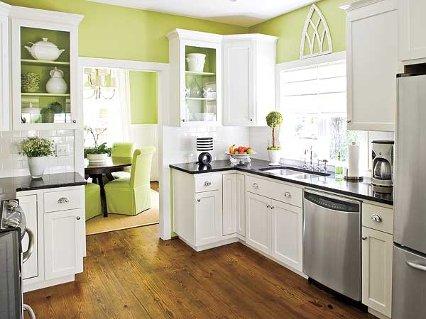 kitchen ideas green cabinets photo - 7