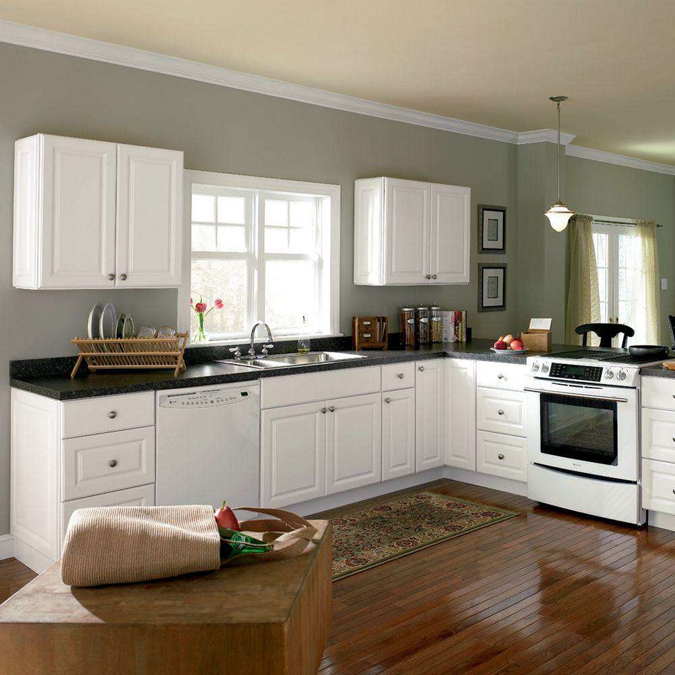 kitchen white cabinets photo - 9