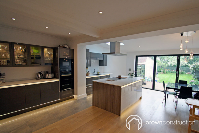l shaped kitchen extensions photo - 2
