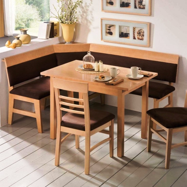 l shaped kitchen table and chairs photo - 5