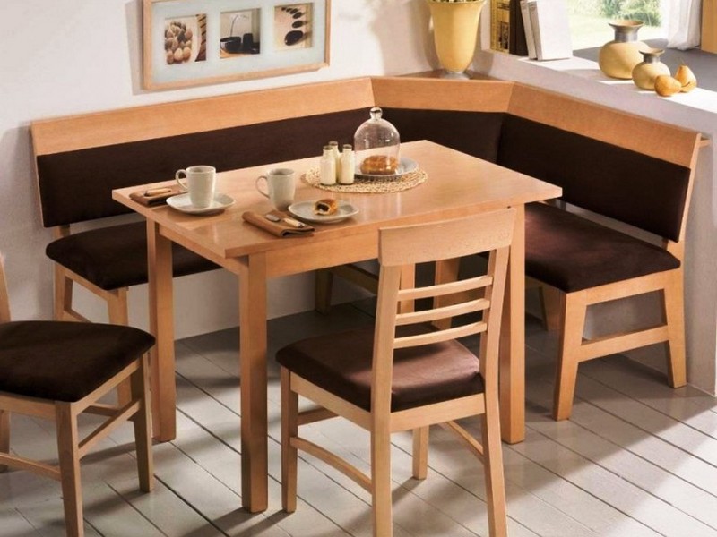 l shaped kitchen table and chairs photo - 8