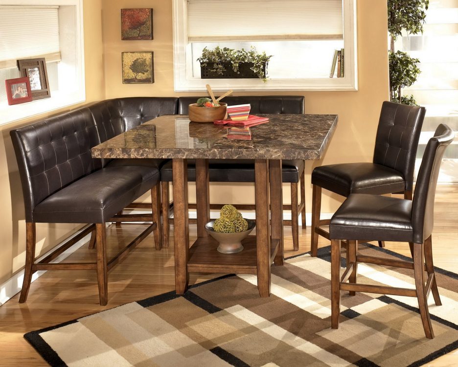 l shaped kitchen table and chairs photo - 9