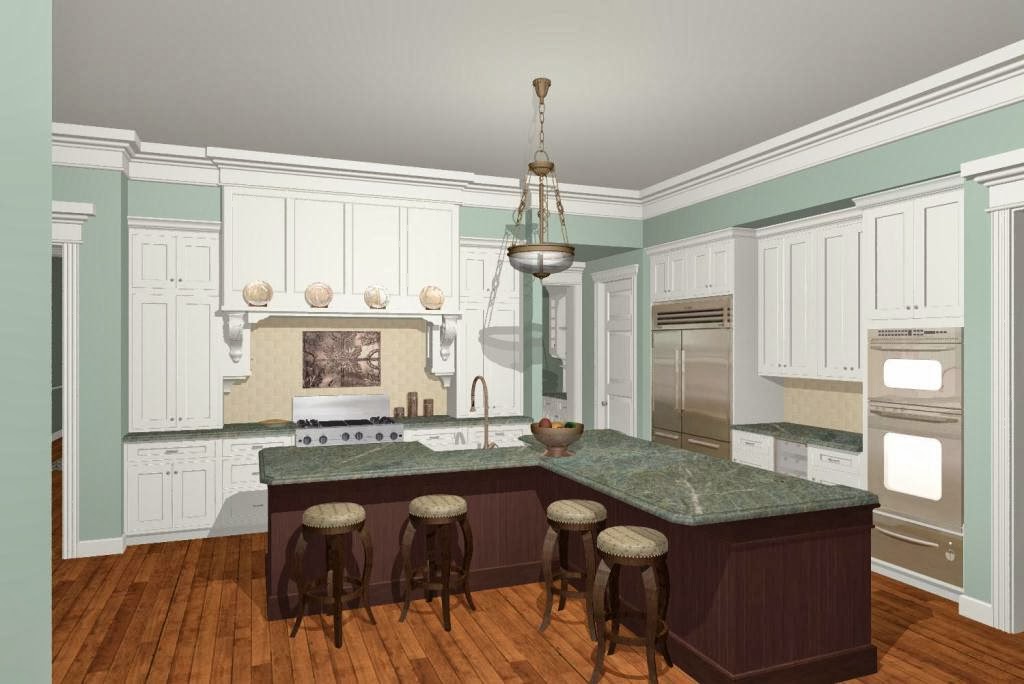 l shaped kitchen with island designs photo - 3
