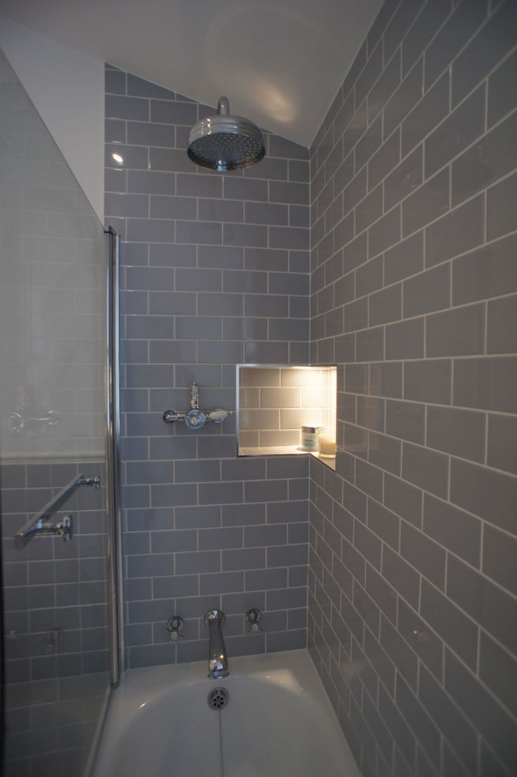 nicho banheiro banheiros tiled nichos decorfacil nextluxury quina niche taps azulejo cinza embutido tonsoftiles