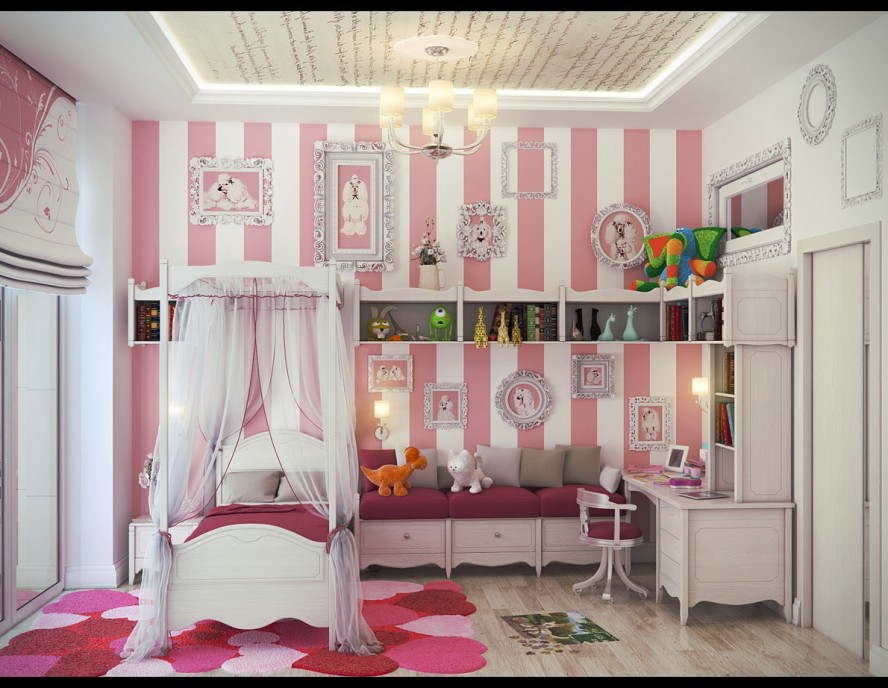 little girl room ideas pink photo - 7
