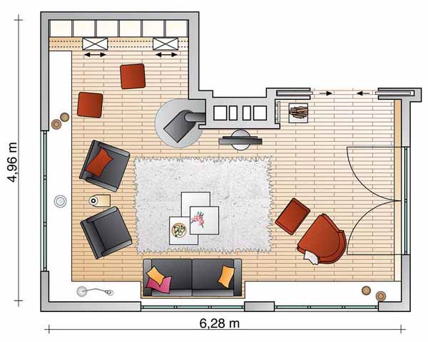 living room design layouts photo - 9