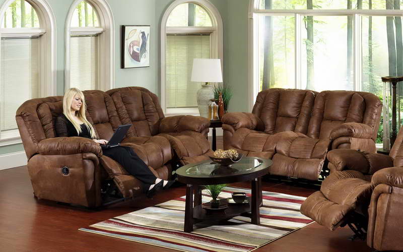 living room designs brown couch photo - 10