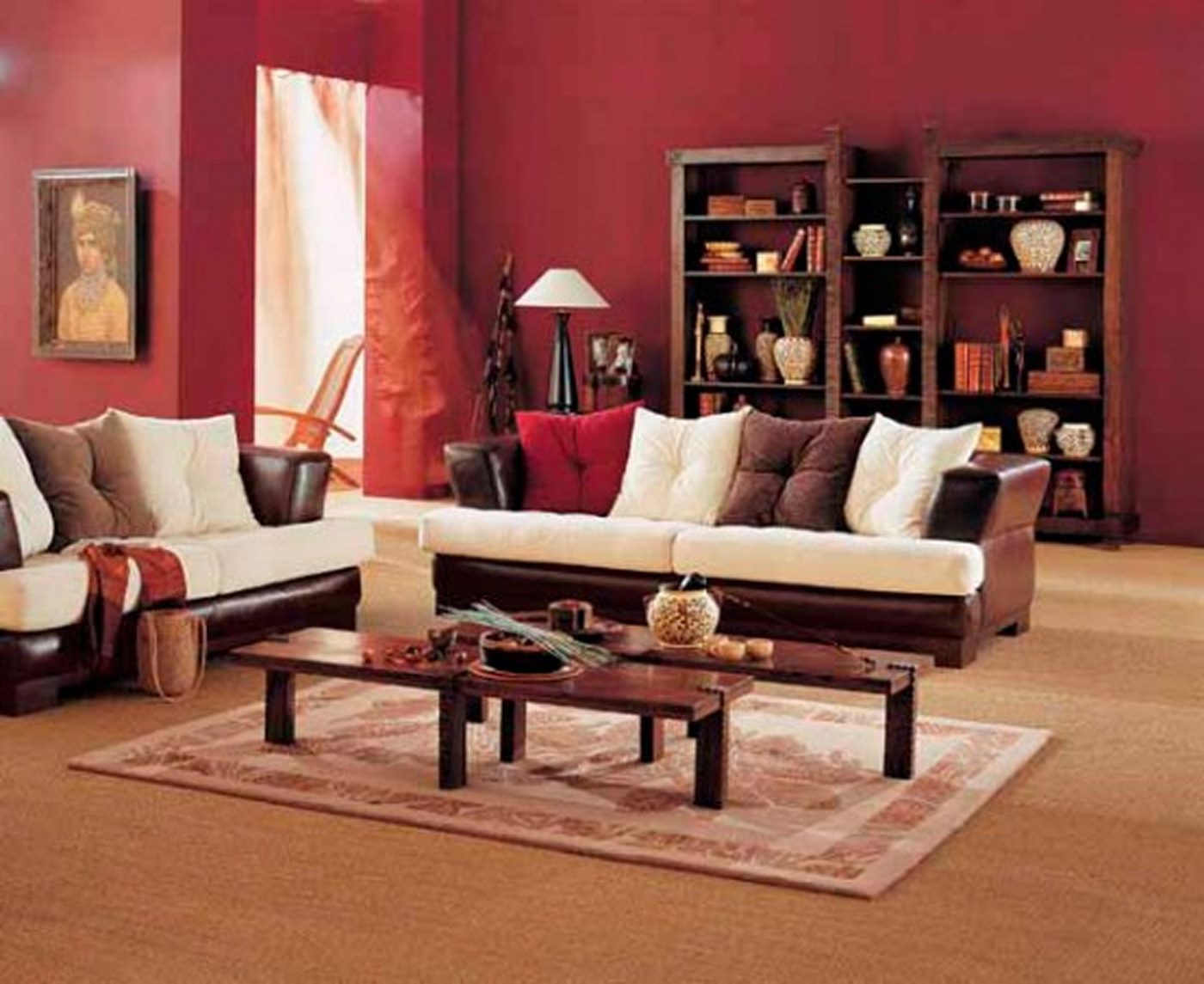 living room designs brown furniture photo - 6