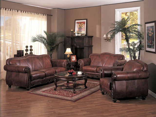 living room designs brown furniture photo - 8