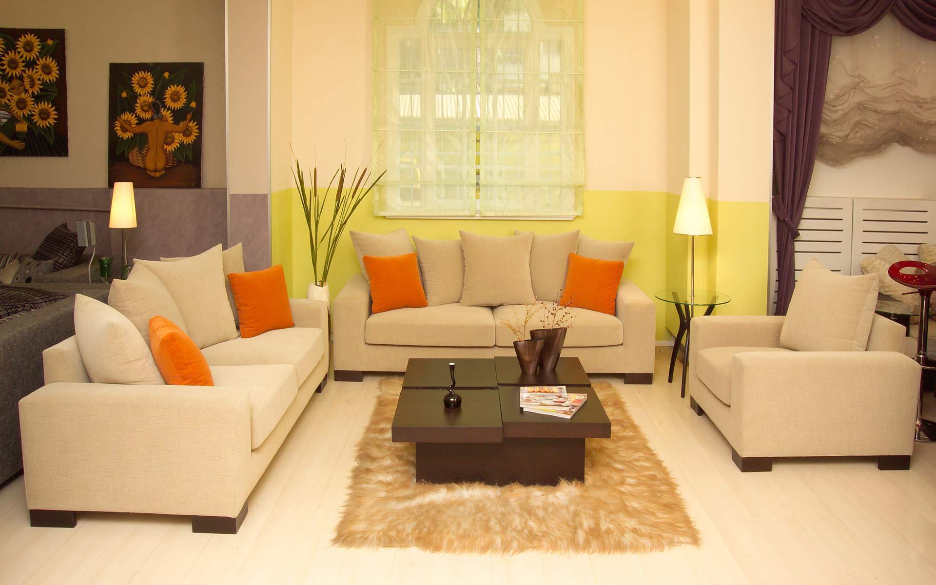 living room designs no sofa photo - 9