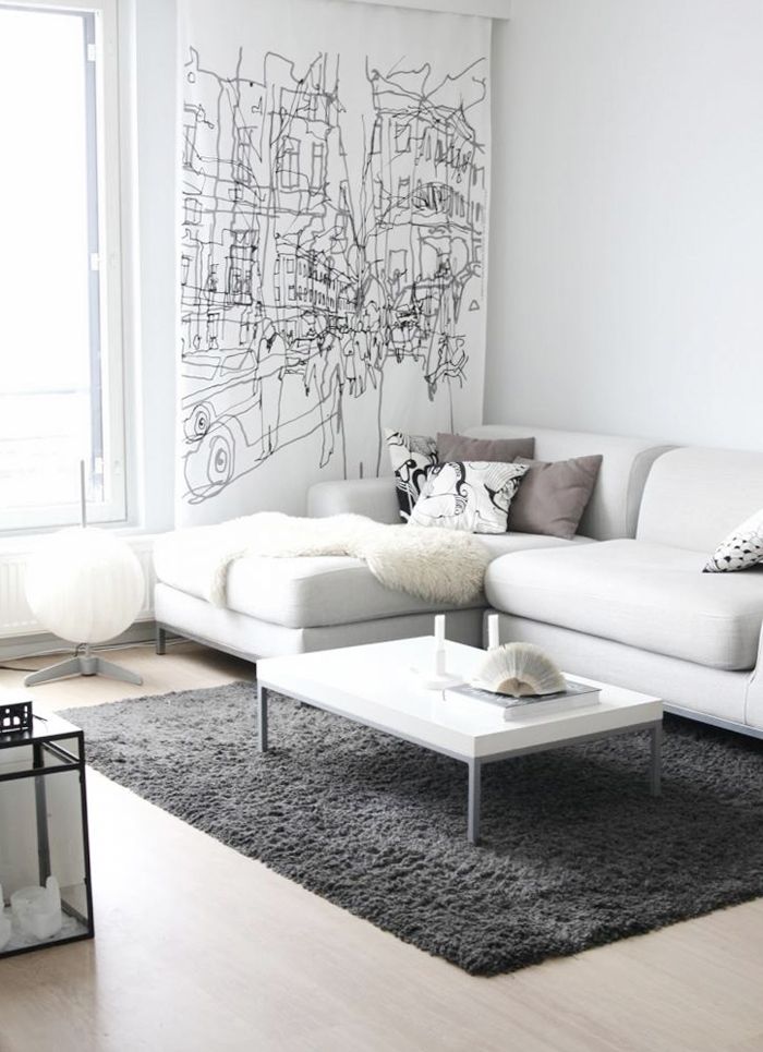 living room designs with white furniture photo - 5