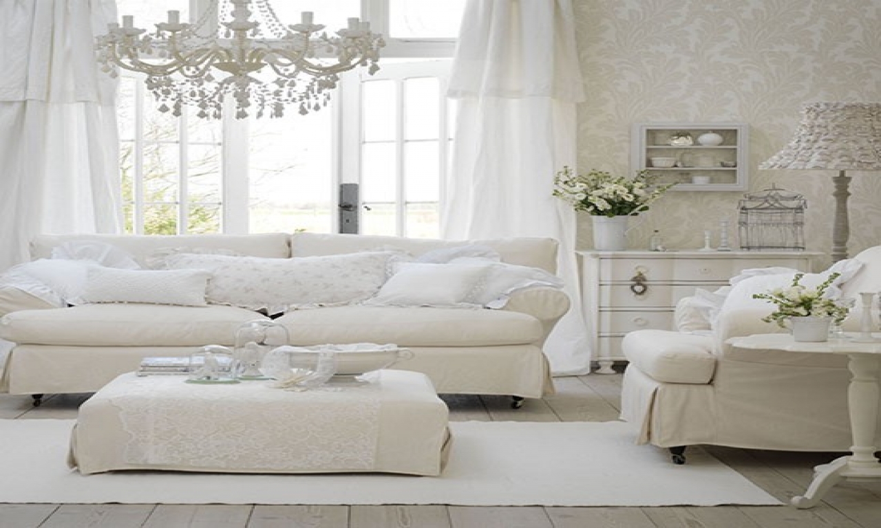 living room designs with white furniture photo - 9