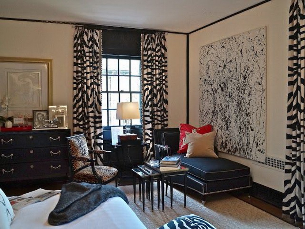 living room designs zebra photo - 10