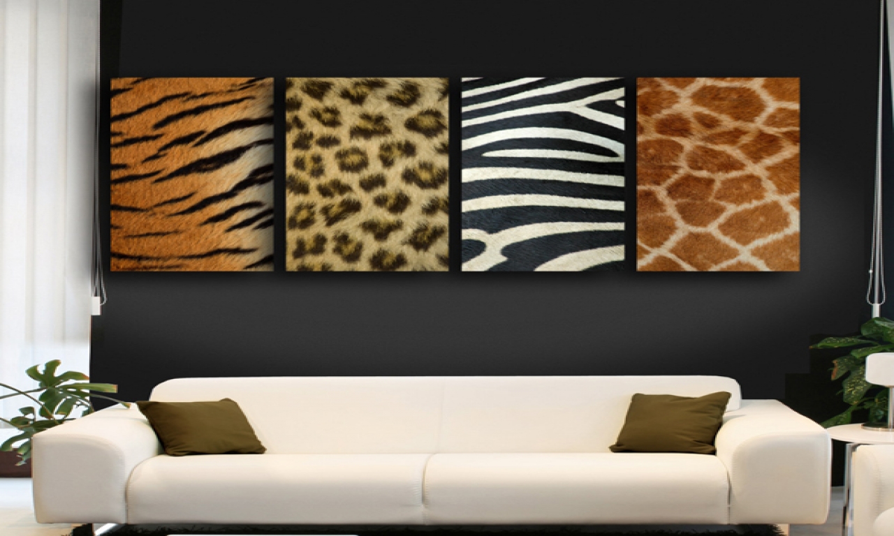living room designs zebra photo - 9