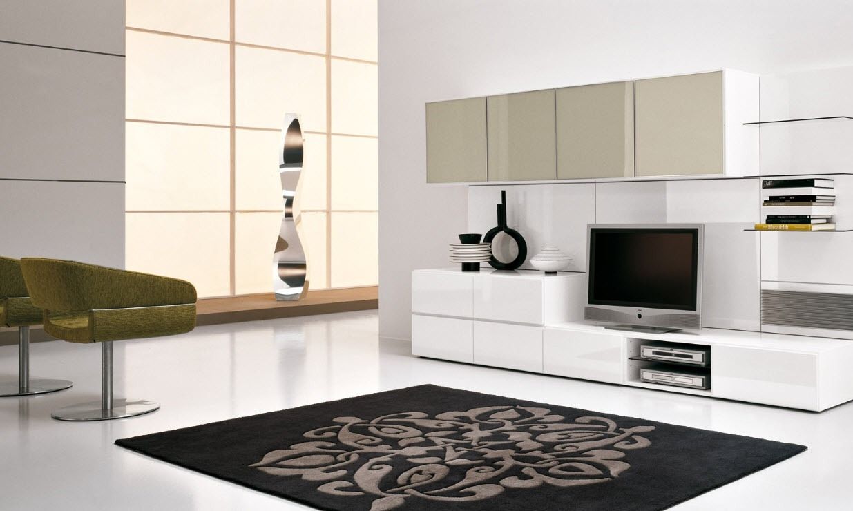 living room lcd tv wall unit design ideas photo - 10