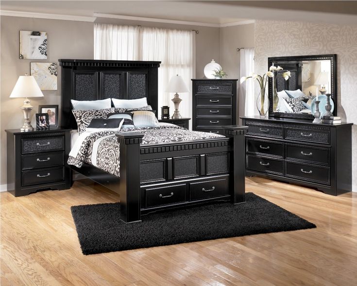 luxury black bedroom furniture photo - 10