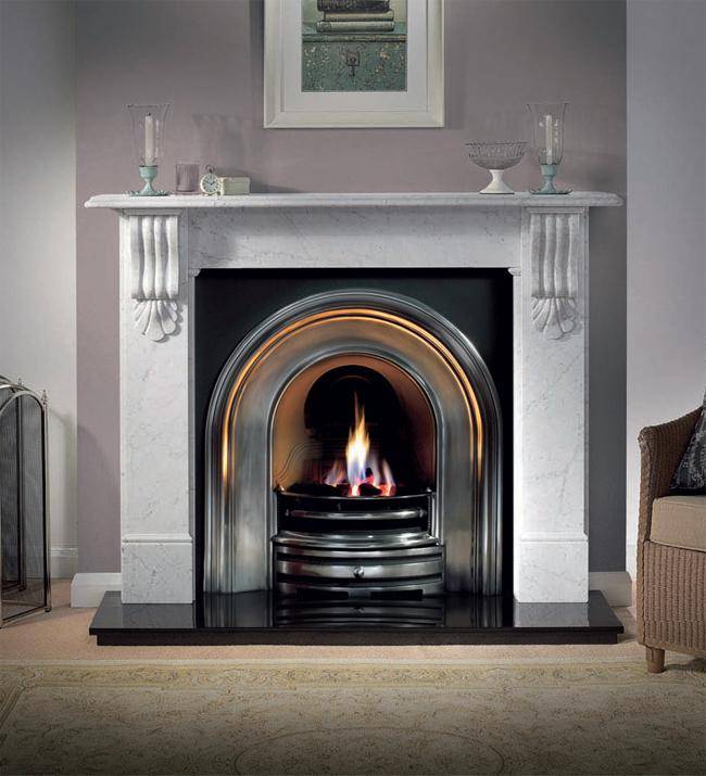 marble fireplace surround design ideas photo - 4