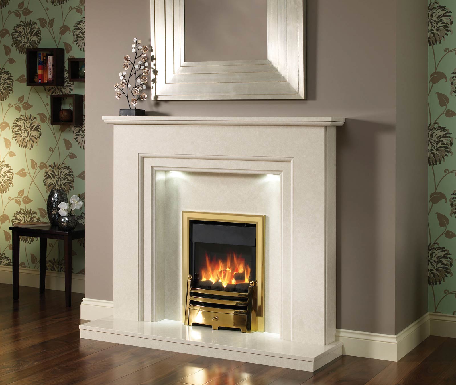marble fireplace surround ideas photo - 5