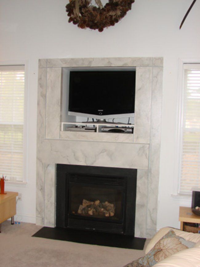 marble fireplace surround ideas photo - 6