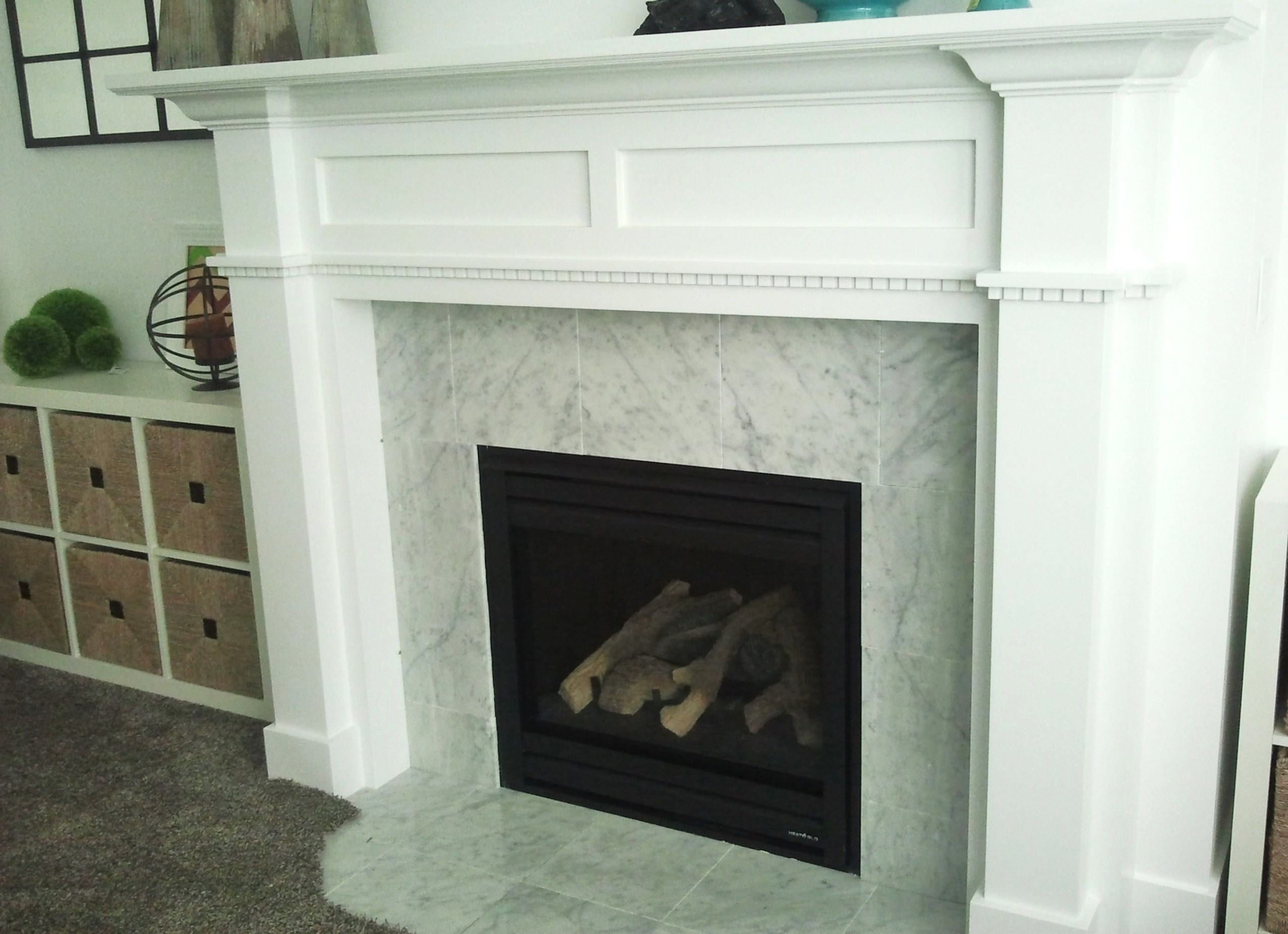 marble fireplace surround ideas photo - 9